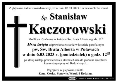 Kaczorowski Stanisław