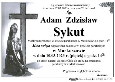 Sykut Adam Zdzisław