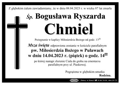 Chmiel Bogusława Ryszarda