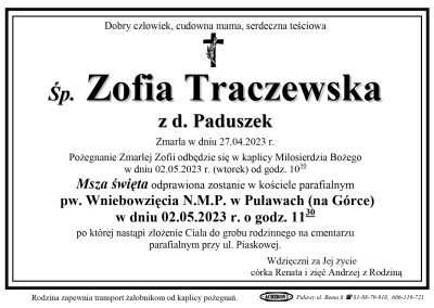 Traczewska Zofia