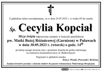 Kopciał Cecylia