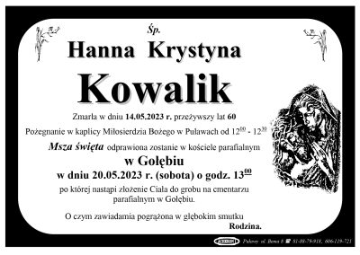 Kowalik Hanna Krystyna