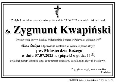 Kwapiński Zygmunt