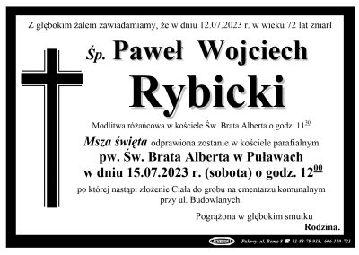 Rybicki Paweł Wojciech