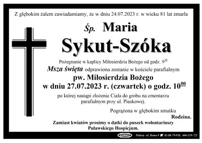 Sykut-Szóka Maria