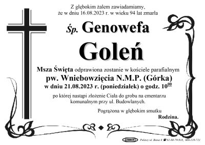 Goleń Genowefa