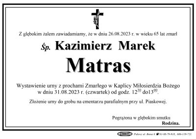 Matras Kazimierz Marek
