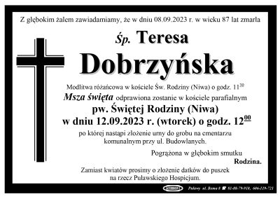 Dobrzyńska Teresa