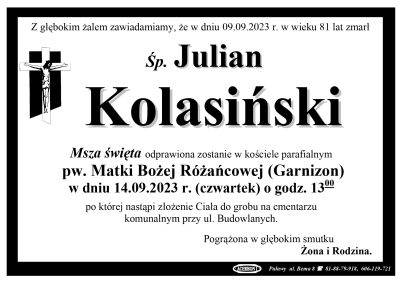 Kolasiński Julian