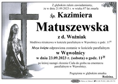 Matuszewska Kazimiera