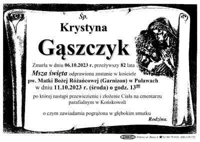 Gąszczyk Krystyna