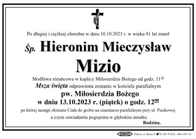 Mizio Hieronim Mieczysław