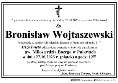 Wojtaszewski Bronisław