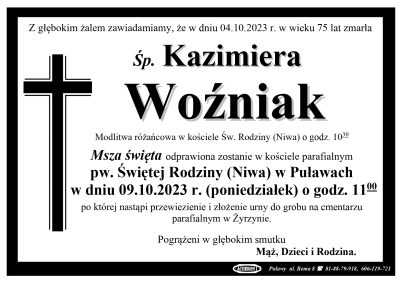 Woźniak Kazimiera