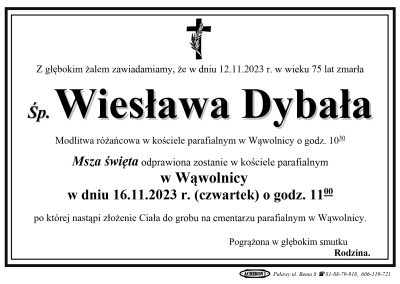 Dybała Wiesława
