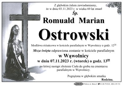 Ostrowski Romuald Marian