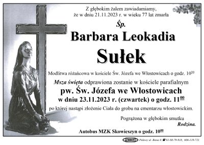 Sułek Barbara Leokadia