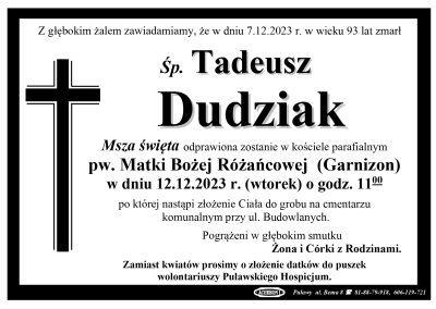 Dudziak Tadeusz