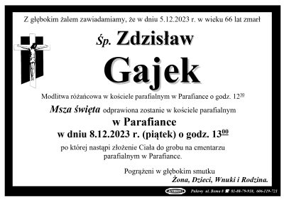 Gajek Zdzisław