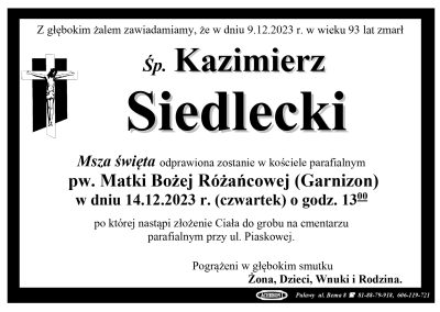 Siedlecki Kazimierz