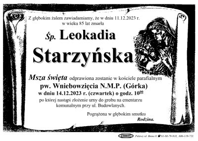 Starzyńska Leokadia