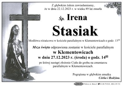 Stasiak Irena