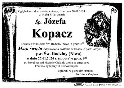 Kopacz Józefa