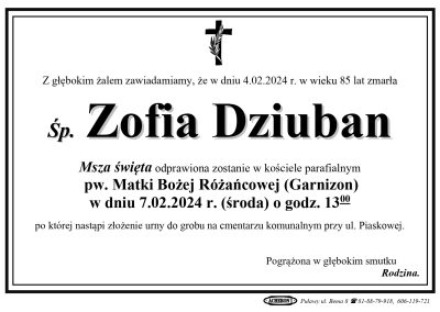 Dziuban Zofia