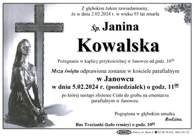 Kowalska Janina