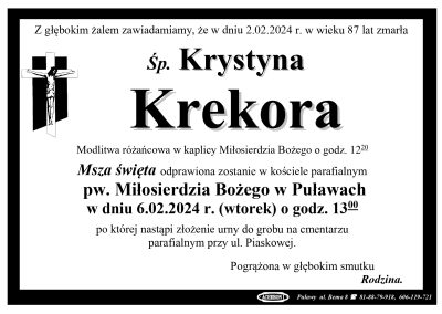 Krekora Krystyna