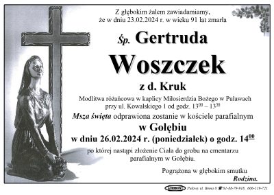 Woszczek Gertruda