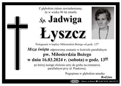 Łyszcz Jadwiga