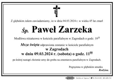 Zarzeka Paweł