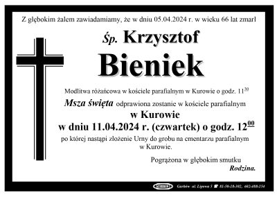 Bieniek Krzysztof