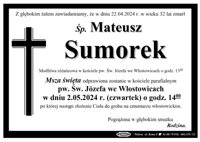 Sumorek Mateusz