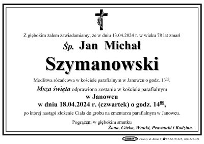 Szymanowski Jan Michał