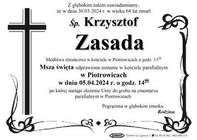 Zasada Krzysztof