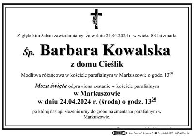Kowalska Barbara