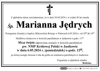 Jędrych Marianna