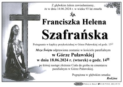 Szafrańska Franciszka Helena