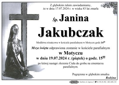 Jakubczak Janina