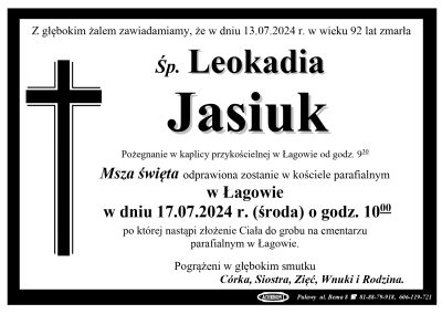 Jasiuk Leokadia
