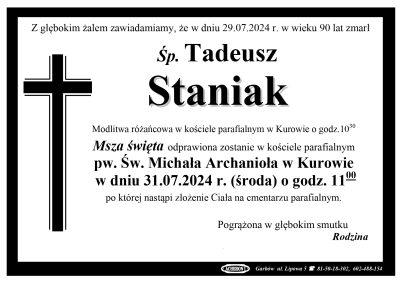 Staniak Tadeusz
