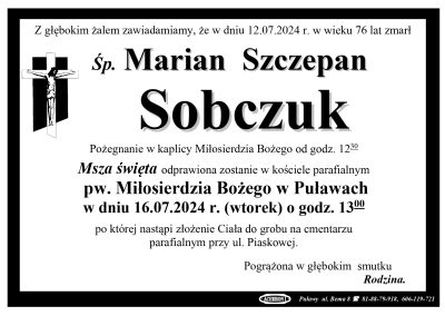 Sobczuk Marian Szczepan