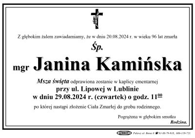 Kamińska Janina