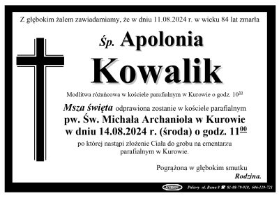 Kowalik Apolonia
