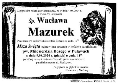 Mazurek Wacława