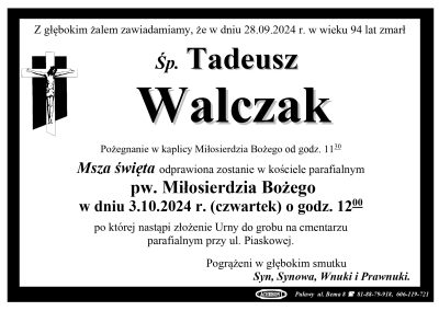 Walczak Tadeusz