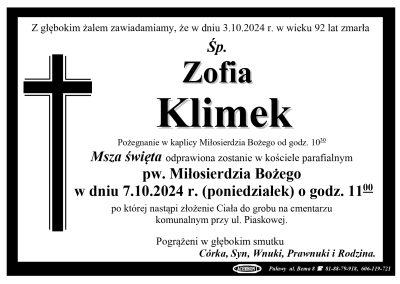 Klimek Zofia