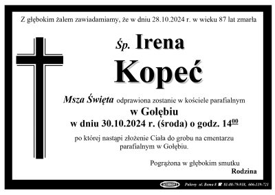 Kopeć Irena